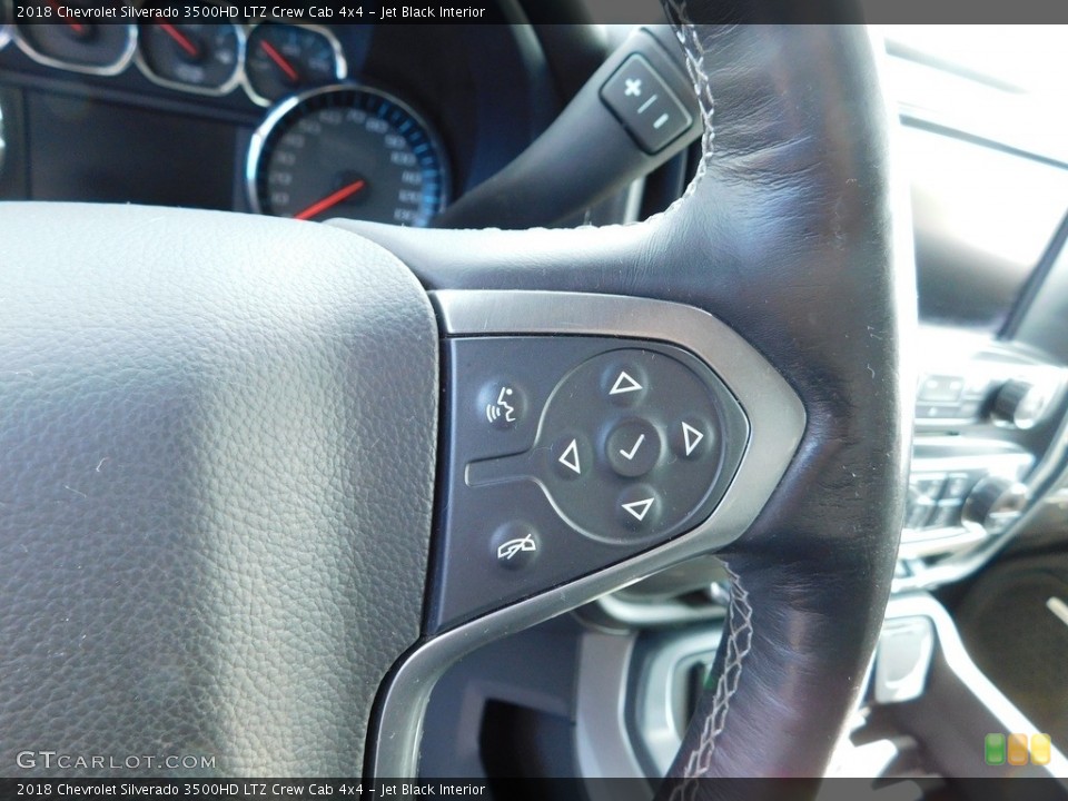 Jet Black Interior Steering Wheel for the 2018 Chevrolet Silverado 3500HD LTZ Crew Cab 4x4 #146099830