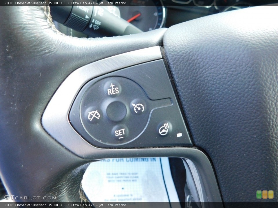 Jet Black Interior Steering Wheel for the 2018 Chevrolet Silverado 3500HD LTZ Crew Cab 4x4 #146099848