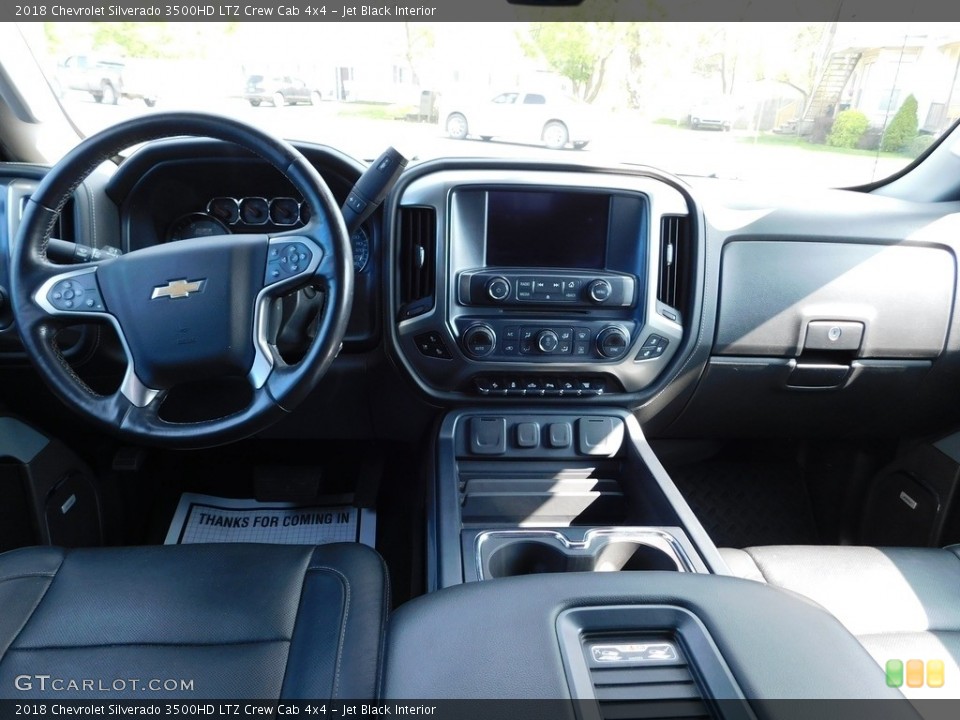 Jet Black Interior Dashboard for the 2018 Chevrolet Silverado 3500HD LTZ Crew Cab 4x4 #146100175