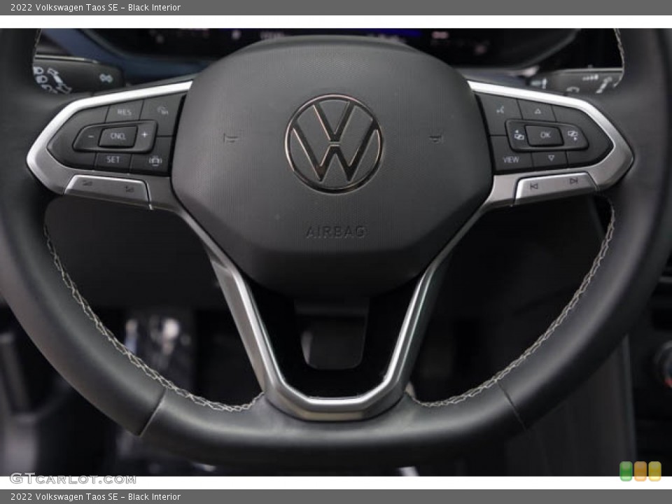Black Interior Steering Wheel for the 2022 Volkswagen Taos SE #146100757