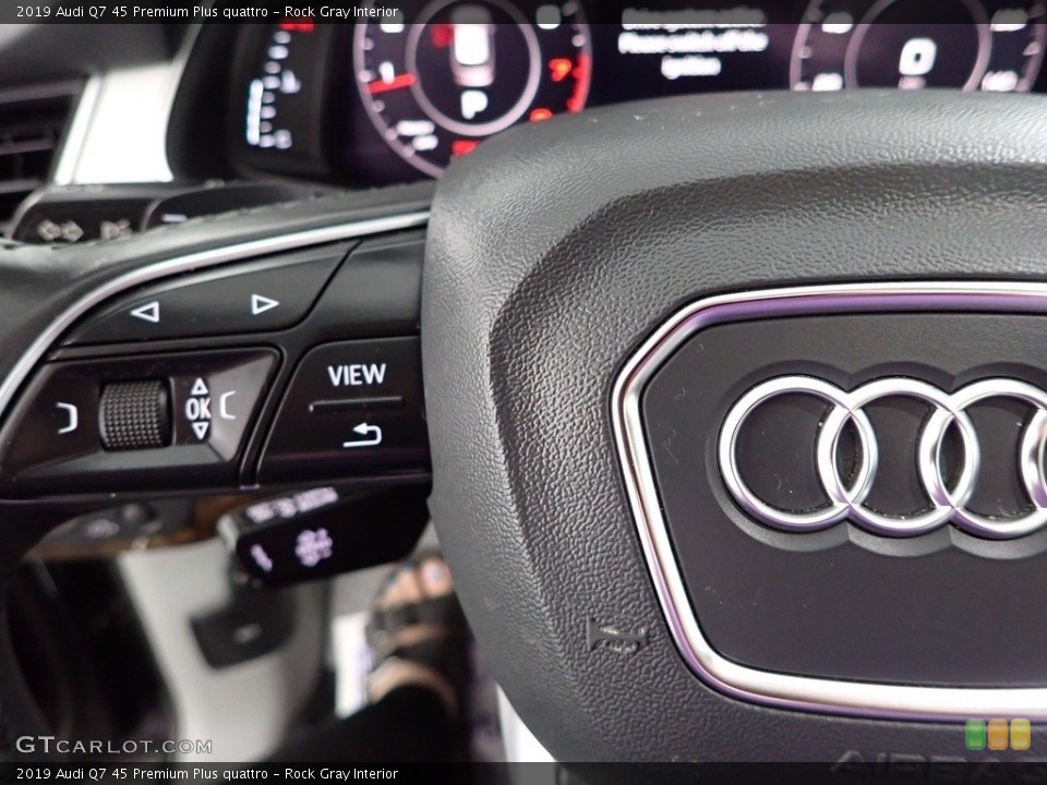 Rock Gray Interior Steering Wheel for the 2019 Audi Q7 45 Premium Plus quattro #146101165