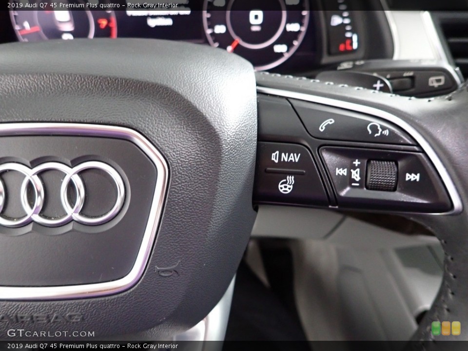 Rock Gray Interior Steering Wheel for the 2019 Audi Q7 45 Premium Plus quattro #146101183
