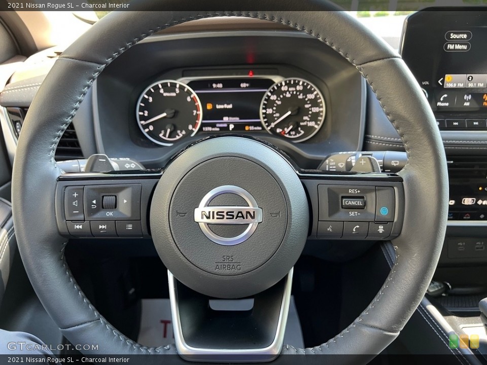 Charcoal Interior Steering Wheel for the 2021 Nissan Rogue SL #146102446