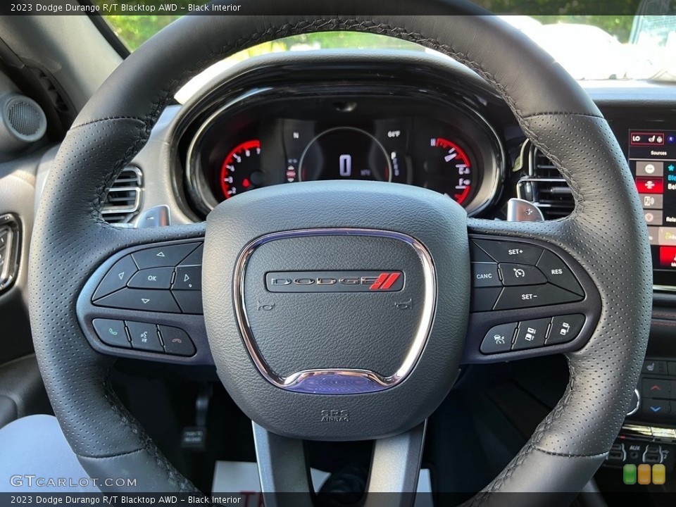 Black Interior Steering Wheel for the 2023 Dodge Durango R/T Blacktop AWD #146104483