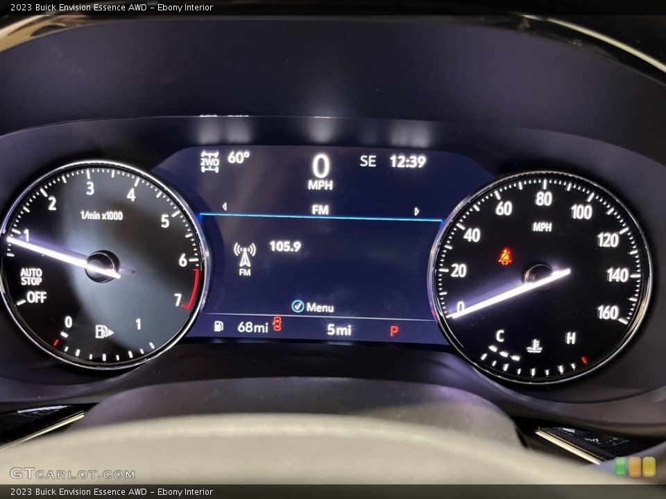 Ebony Interior Gauges for the 2023 Buick Envision Essence AWD #146104861