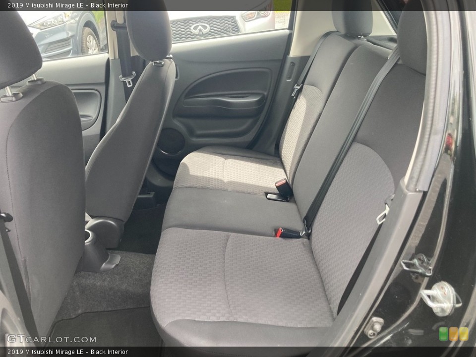 Black Interior Rear Seat for the 2019 Mitsubishi Mirage LE #146106307