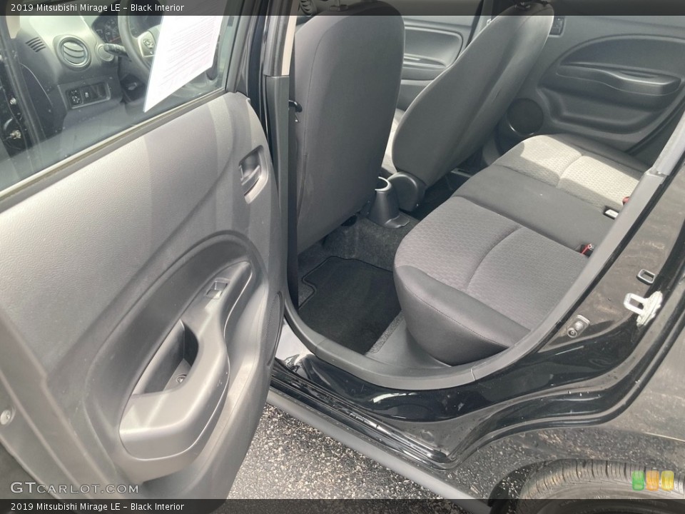 Black Interior Rear Seat for the 2019 Mitsubishi Mirage LE #146106316