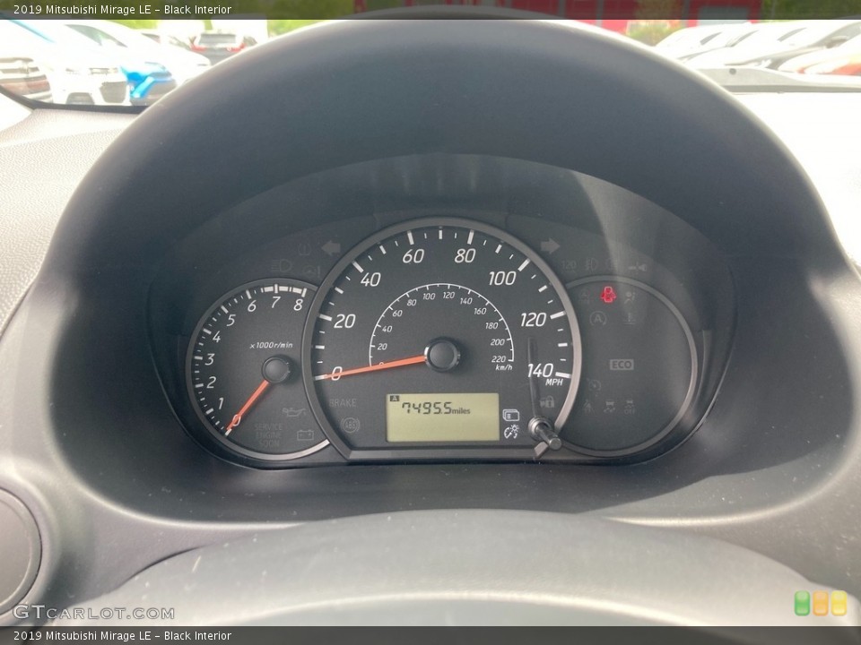 Black Interior Gauges for the 2019 Mitsubishi Mirage LE #146106346
