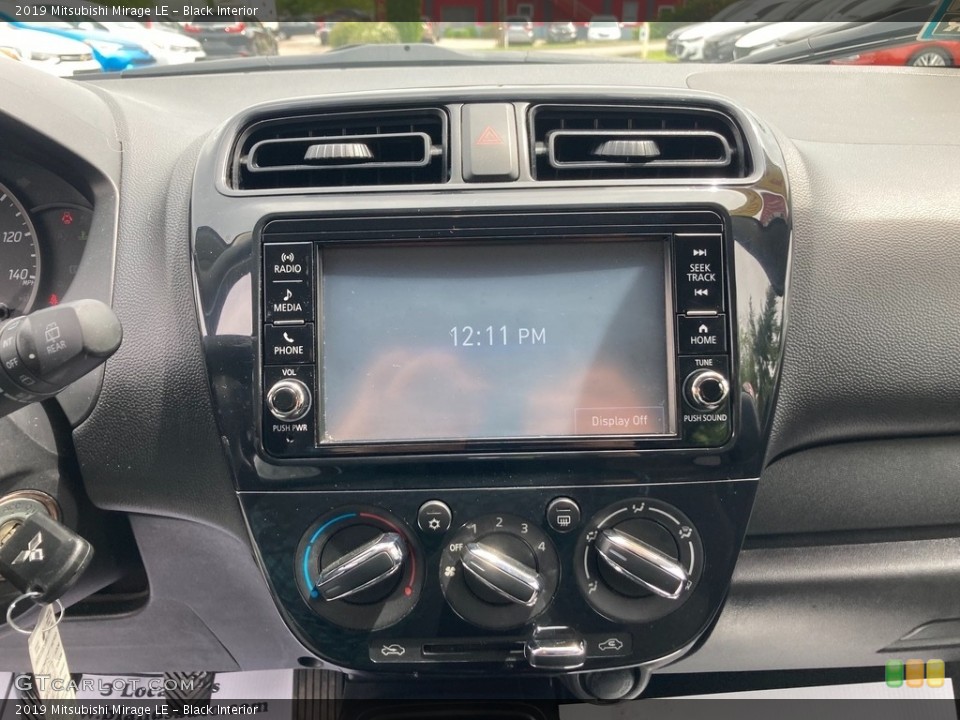 Black Interior Controls for the 2019 Mitsubishi Mirage LE #146106408
