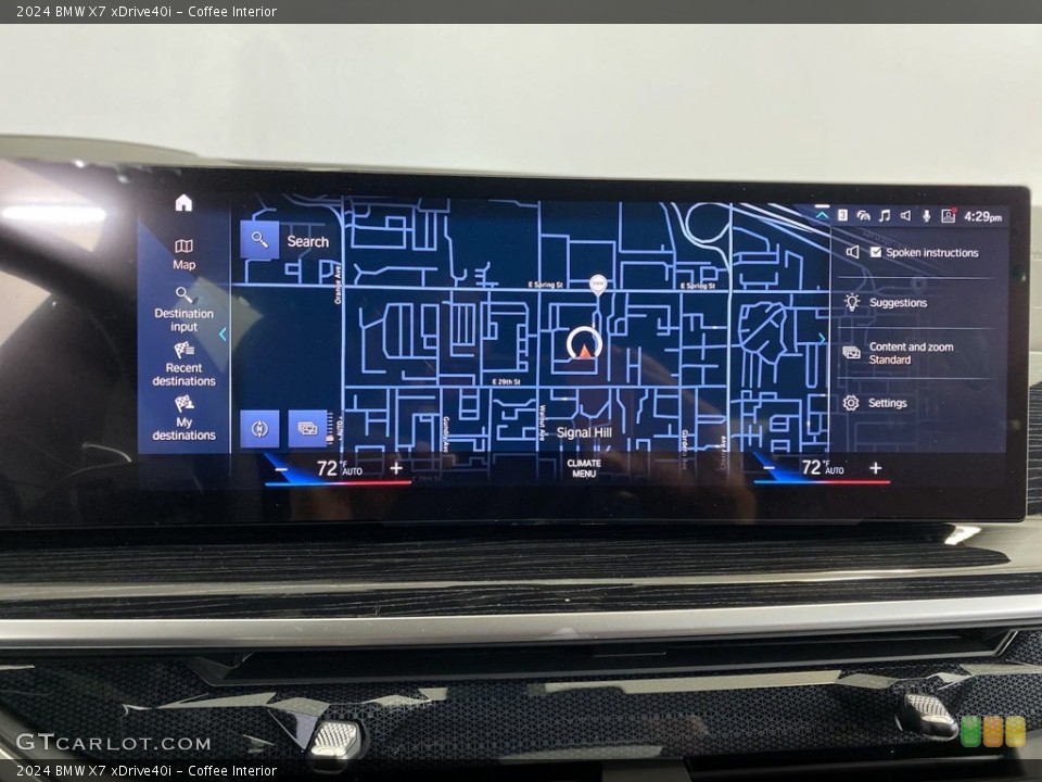 Coffee Interior Navigation for the 2024 BMW X7 xDrive40i #146106772