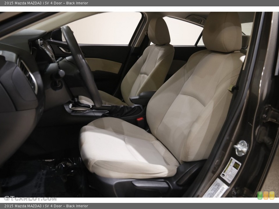 Black Interior Front Seat for the 2015 Mazda MAZDA3 i SV 4 Door #146108429