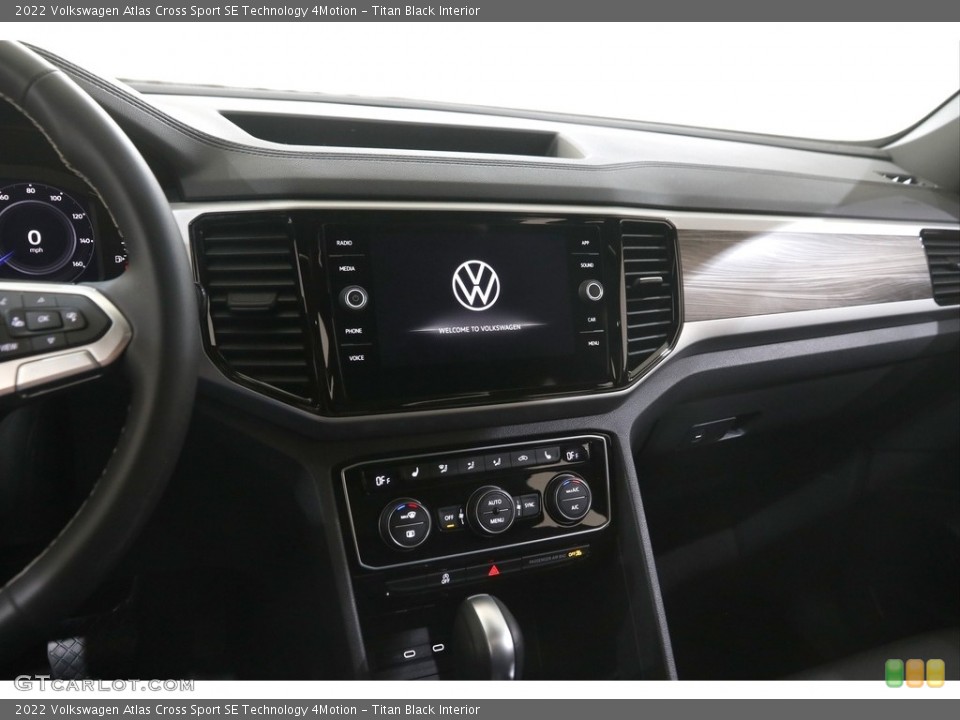 Titan Black Interior Controls for the 2022 Volkswagen Atlas Cross Sport SE Technology 4Motion #146109381