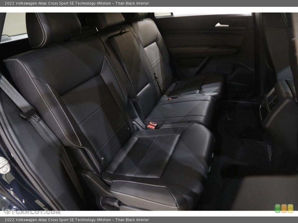 Titan Black Interior Rear Seat for the 2022 Volkswagen Atlas Cross Sport SE Technology 4Motion #146109501