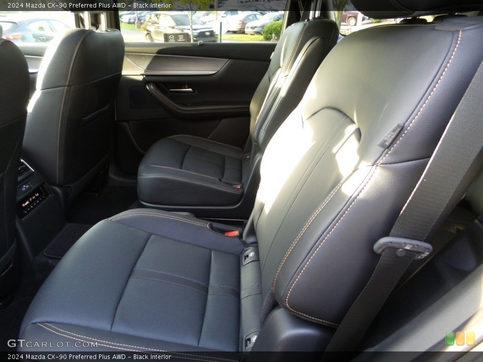 Black Interior Rear Seat for the 2024 Mazda CX-90 Preferred Plus AWD #146109705