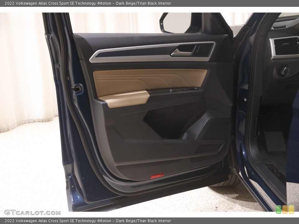 Dark Beige/Titan Black Interior Door Panel for the 2022 Volkswagen Atlas Cross Sport SE Technology 4Motion #146109729