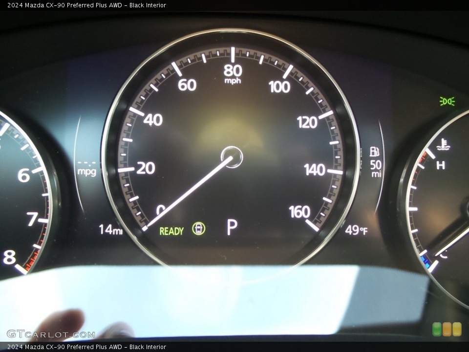 Black Interior Gauges for the 2024 Mazda CX-90 Preferred Plus AWD #146109846