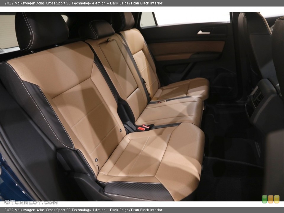 Dark Beige/Titan Black Interior Rear Seat for the 2022 Volkswagen Atlas Cross Sport SE Technology 4Motion #146109959