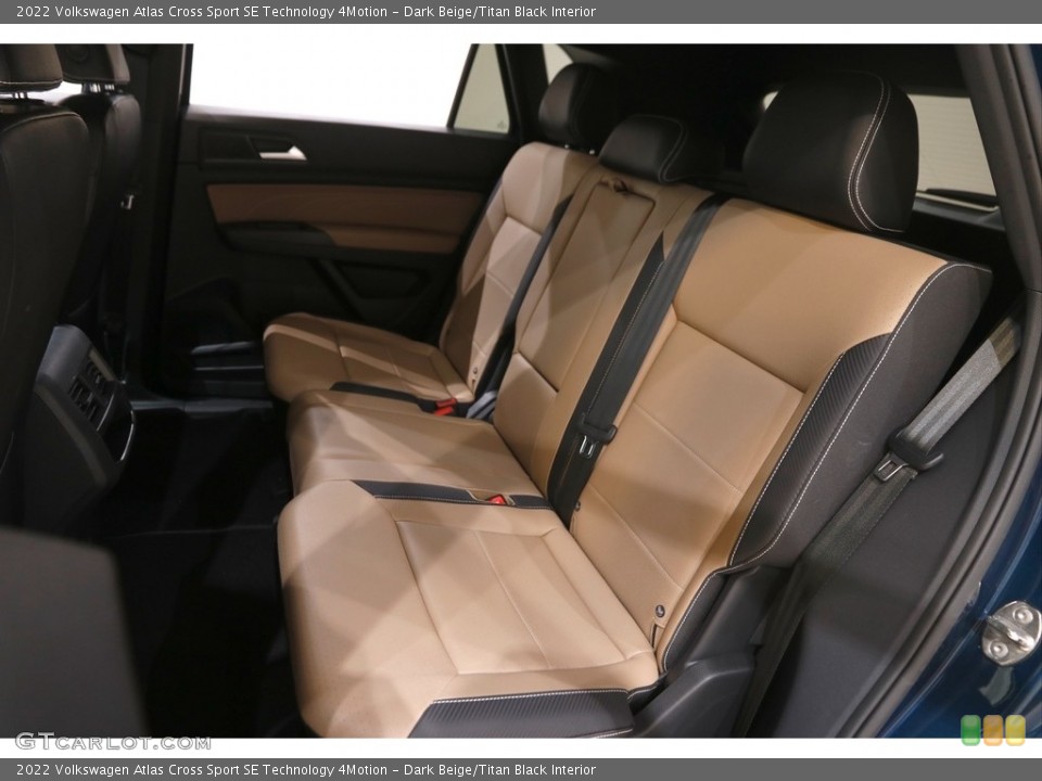 Dark Beige/Titan Black Interior Rear Seat for the 2022 Volkswagen Atlas Cross Sport SE Technology 4Motion #146109975