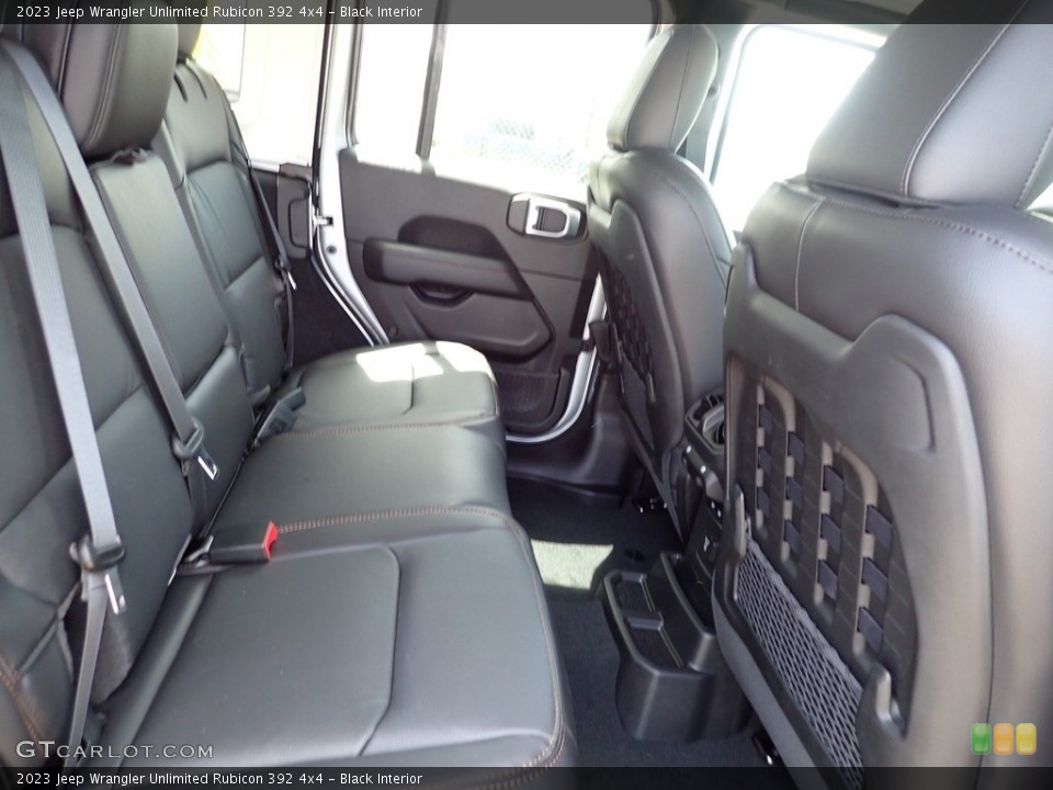 Black Interior Rear Seat for the 2023 Jeep Wrangler Unlimited Rubicon 392 4x4 #146110695