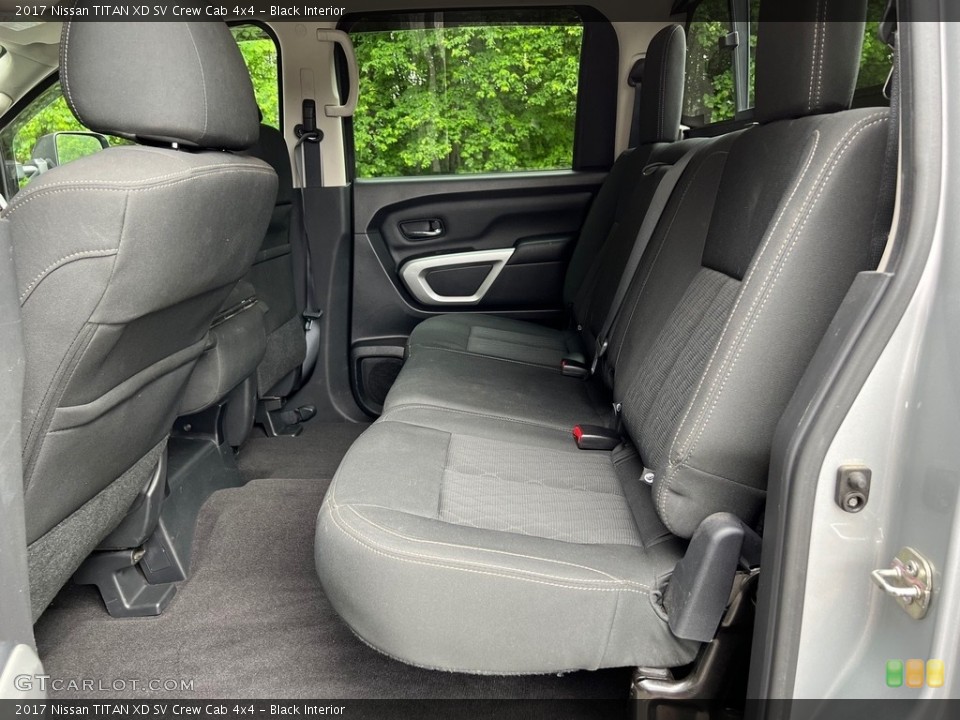 Black Interior Rear Seat for the 2017 Nissan TITAN XD SV Crew Cab 4x4 #146111895