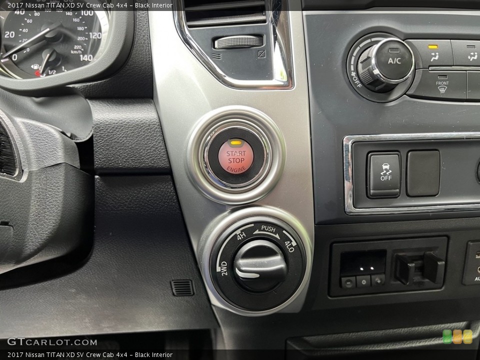 Black Interior Controls for the 2017 Nissan TITAN XD SV Crew Cab 4x4 #146112036