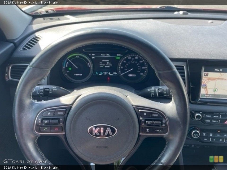 Black Interior Steering Wheel for the 2019 Kia Niro EX Hybrid #146113002