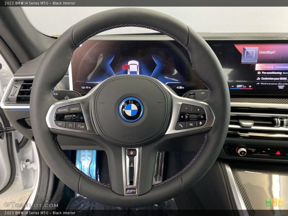 Black Interior Steering Wheel for the 2023 BMW i4 Series M50 #146114567