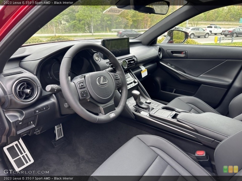 Black Interior Photo for the 2023 Lexus IS 350 F Sport AWD #146115020