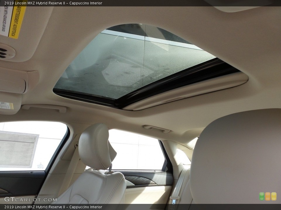 Cappuccino Interior Sunroof for the 2019 Lincoln MKZ Hybrid Reserve II #146115029