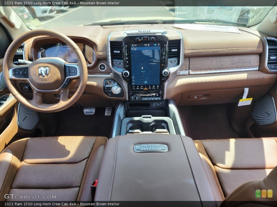 Mountain Brown Interior Photo for the 2023 Ram 1500 Long Horn Crew Cab 4x4 #146115188