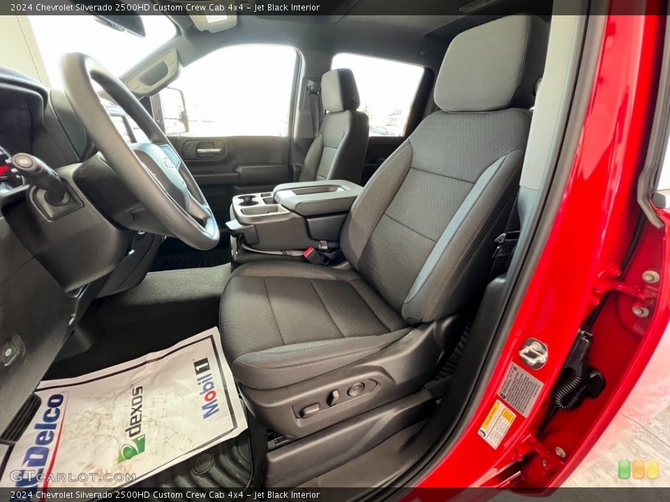 Jet Black Interior Front Seat for the 2024 Chevrolet Silverado 2500HD Custom Crew Cab 4x4 #146115605