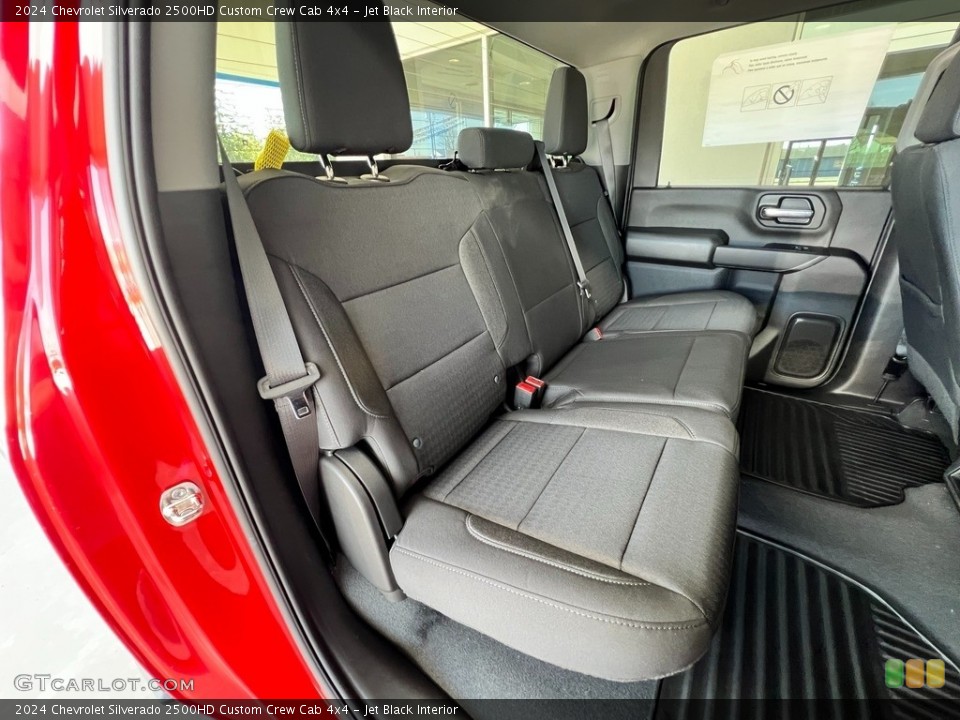 Jet Black Interior Rear Seat for the 2024 Chevrolet Silverado 2500HD Custom Crew Cab 4x4 #146115797