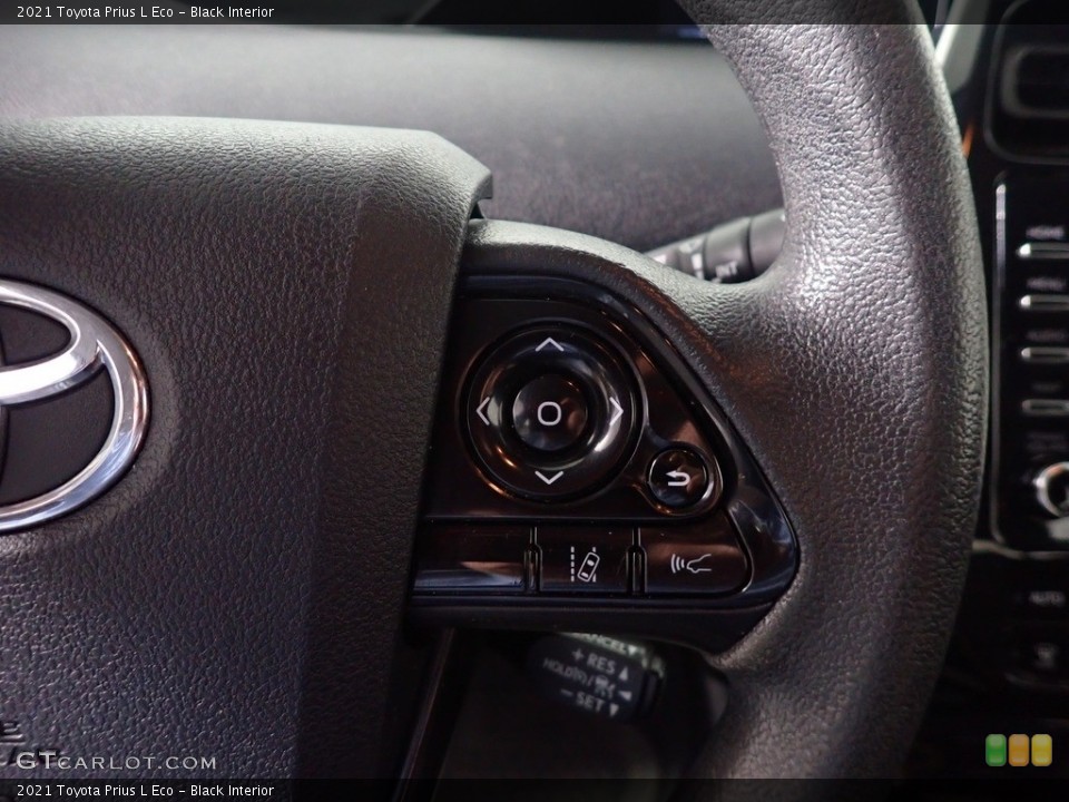 Black Interior Steering Wheel for the 2021 Toyota Prius L Eco #146117387
