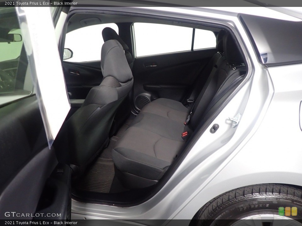 Black Interior Rear Seat for the 2021 Toyota Prius L Eco #146117438