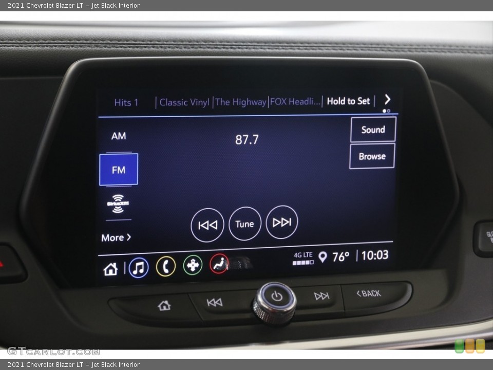 Jet Black Interior Controls for the 2021 Chevrolet Blazer LT #146117906