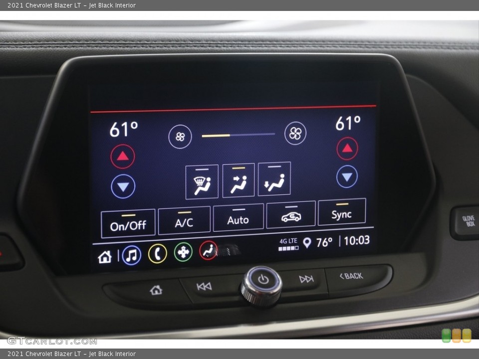 Jet Black Interior Controls for the 2021 Chevrolet Blazer LT #146117921