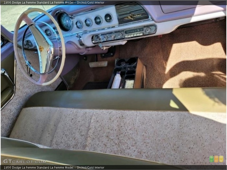Orchid/Gold Interior Photo for the 1956 Dodge La Femme  #146118978