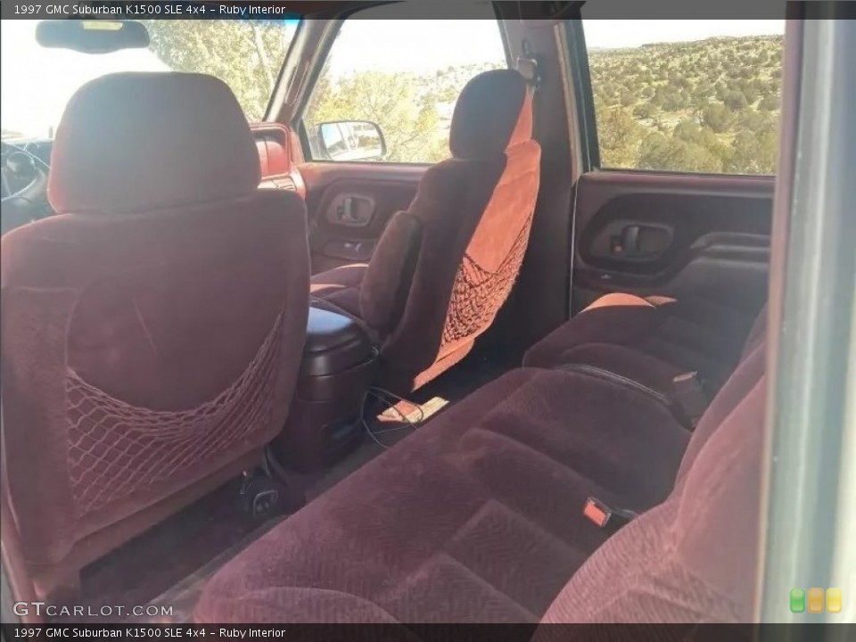 Ruby Interior Rear Seat for the 1997 GMC Suburban K1500 SLE 4x4 #146119257