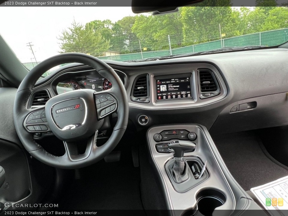 Black Interior Dashboard for the 2023 Dodge Challenger SXT Blacktop #146120355