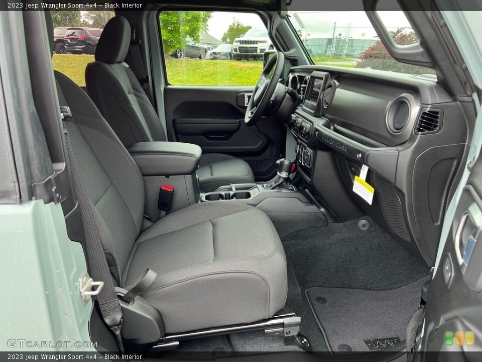 Black Interior Front Seat for the 2023 Jeep Wrangler Sport 4x4 #146120685