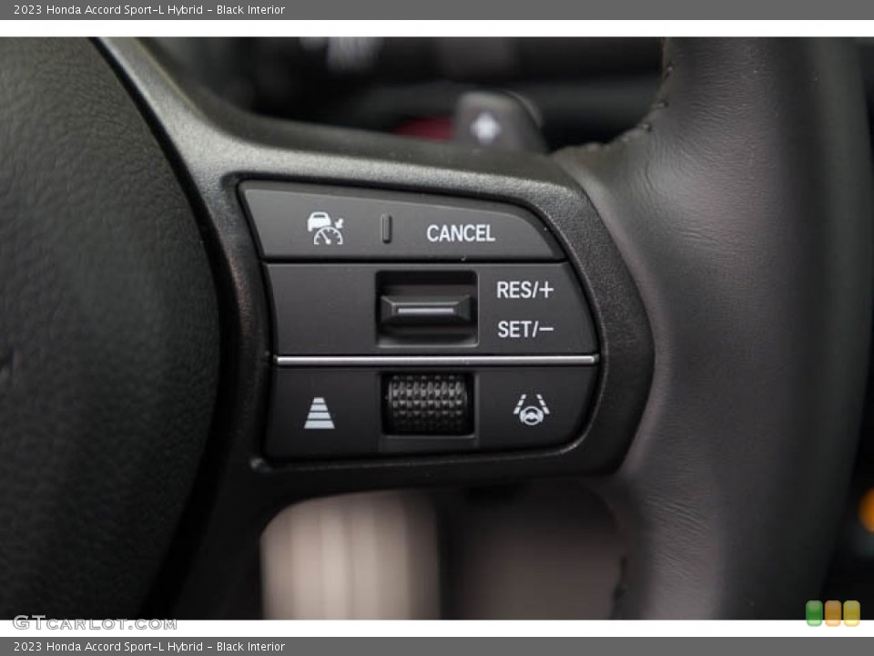 Black Interior Steering Wheel for the 2023 Honda Accord Sport-L Hybrid #146121910