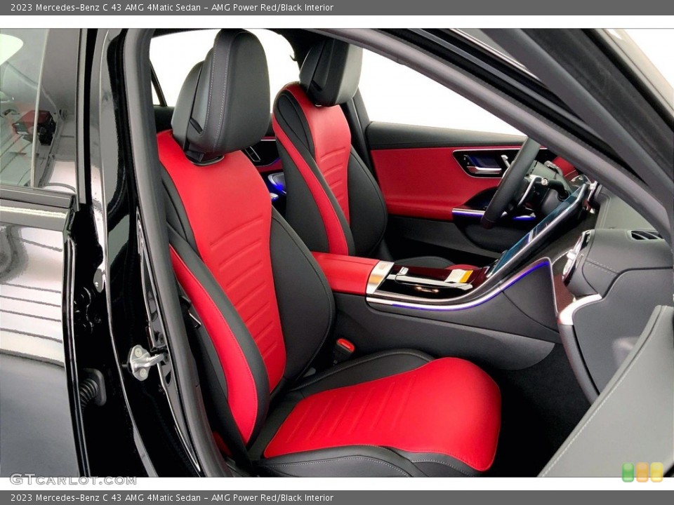 AMG Power Red/Black Interior Photo for the 2023 Mercedes-Benz C 43 AMG 4Matic Sedan #146122580