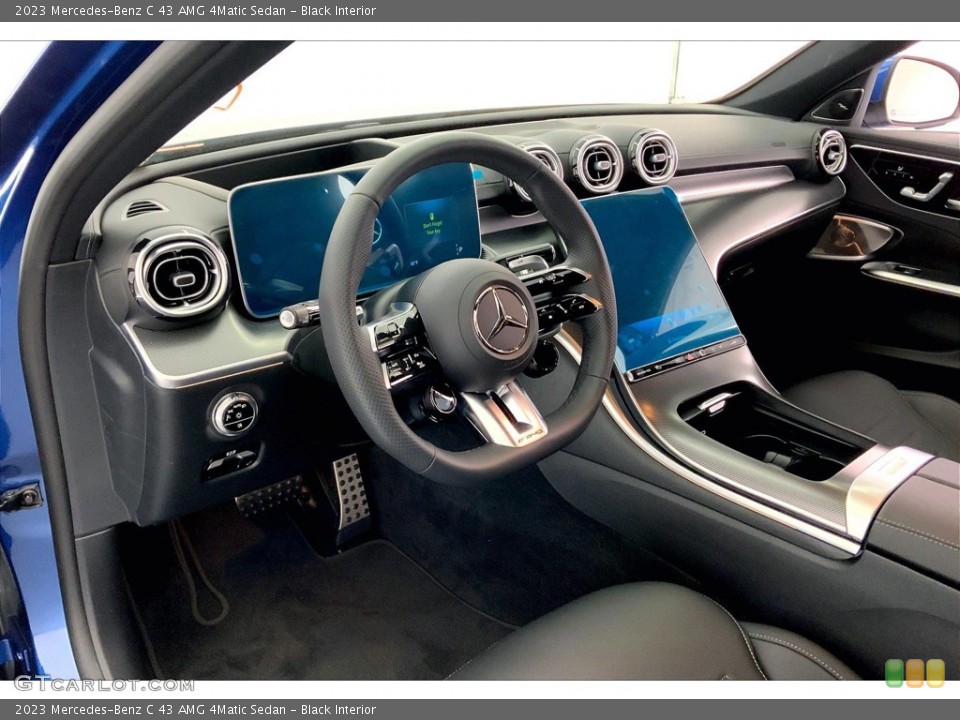 Black Interior Dashboard for the 2023 Mercedes-Benz C 43 AMG 4Matic Sedan #146122862