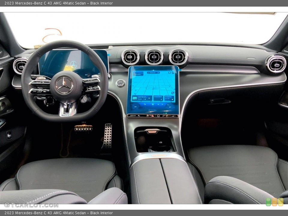 Black Interior Dashboard for the 2023 Mercedes-Benz C 43 AMG 4Matic Sedan #146122901