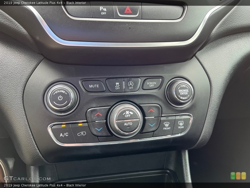 Black Interior Controls for the 2019 Jeep Cherokee Latitude Plus 4x4 #146123039