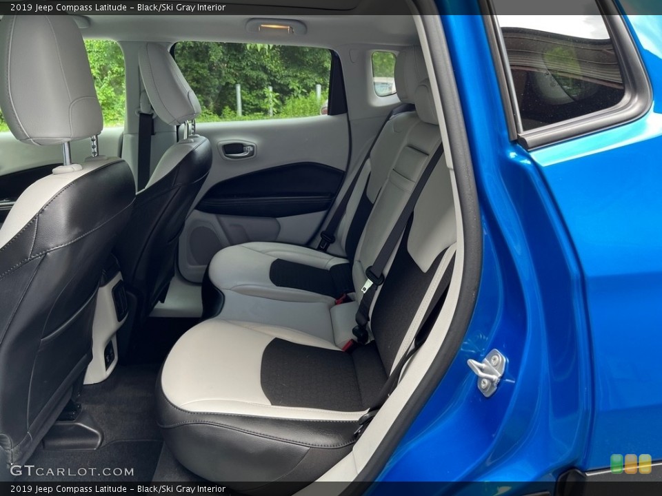 Black/Ski Gray Interior Rear Seat for the 2019 Jeep Compass Latitude #146123558