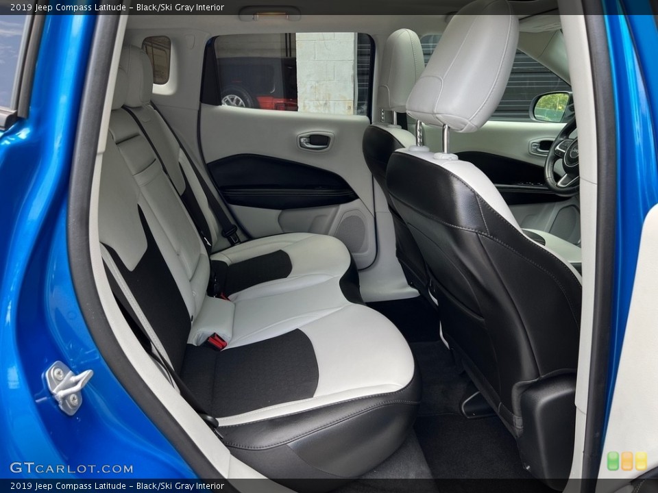 Black/Ski Gray Interior Rear Seat for the 2019 Jeep Compass Latitude #146123603