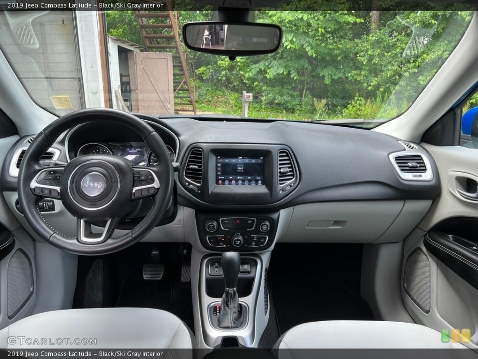 Black/Ski Gray Interior Dashboard for the 2019 Jeep Compass Latitude #146123648