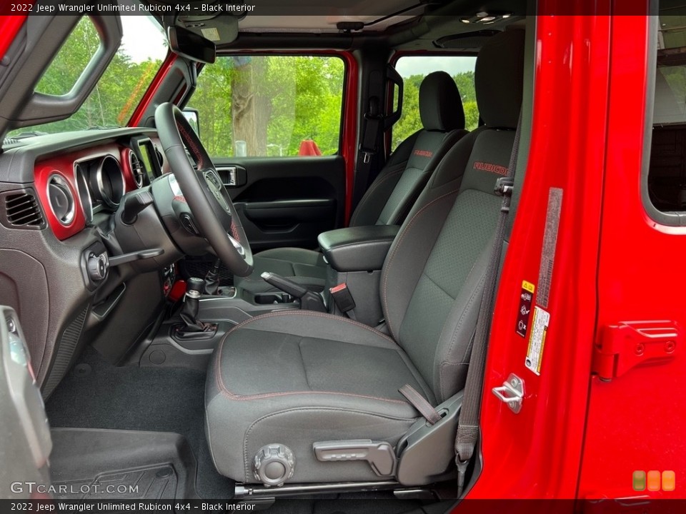 Black Interior Photo for the 2022 Jeep Wrangler Unlimited Rubicon 4x4 #146124224