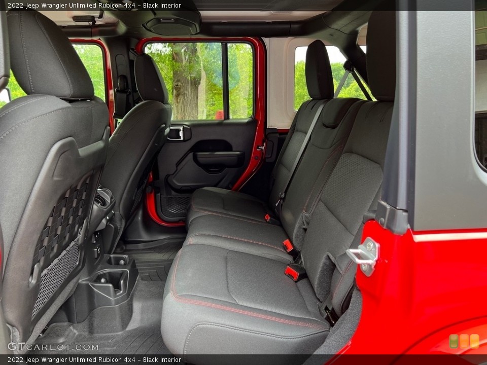 Black Interior Rear Seat for the 2022 Jeep Wrangler Unlimited Rubicon 4x4 #146124290